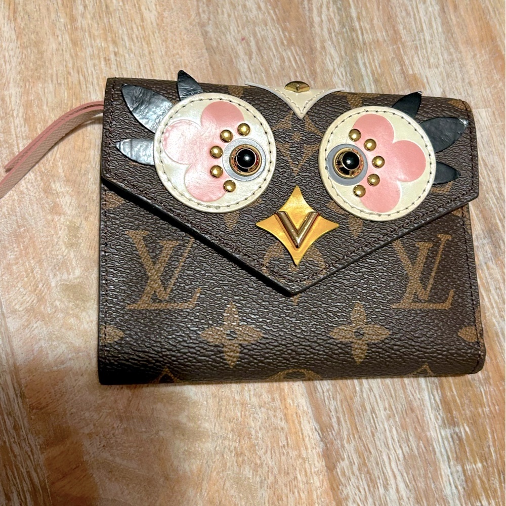 Louis Vuitton Owl wallet Monogram with Pink (Imitation of the Authentic Design)